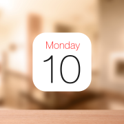 iPhoneの標準カレンダーに今日・明日・週間の天気予報を表示させる